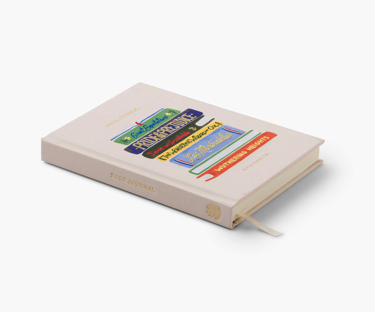 Book Club Embroidered Book Journal