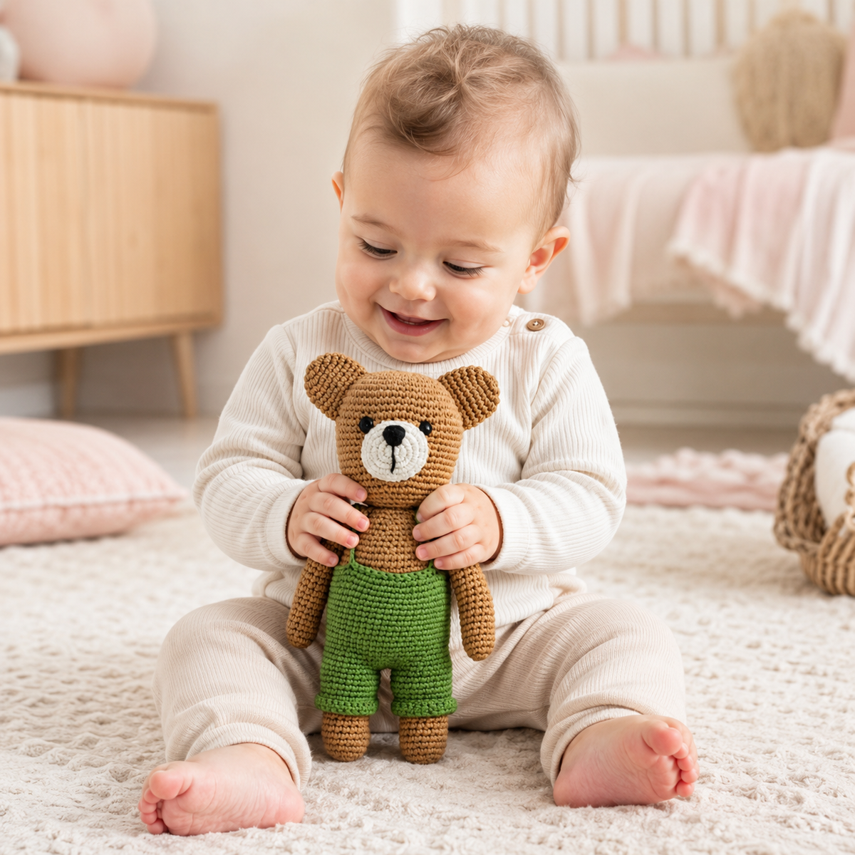 Lullaby Stitch | Bear Rattle - Boy
