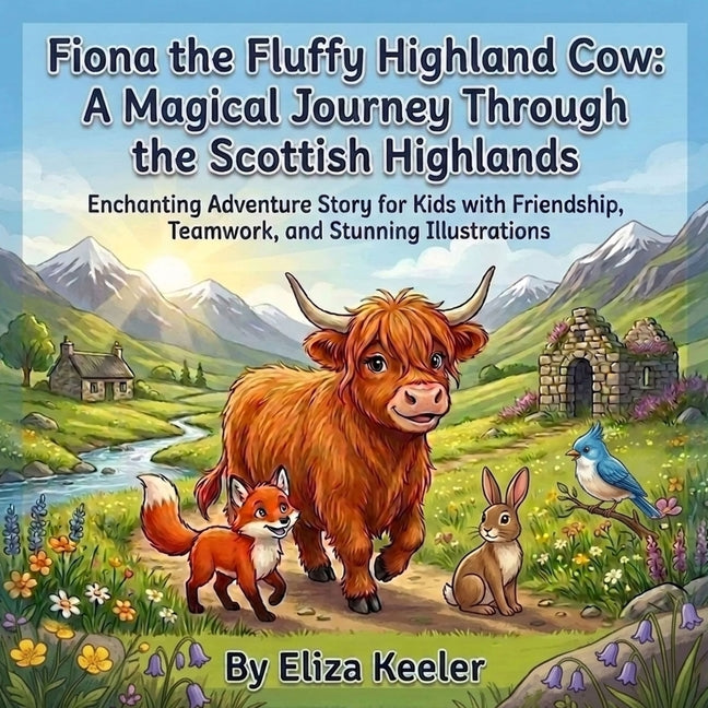 Fiona The Fluffy Highland Cow: A Magical Journey Through The Scottish Highlands: Enchanting Adventure Story For Kids With Friendship, Teamwork, and St