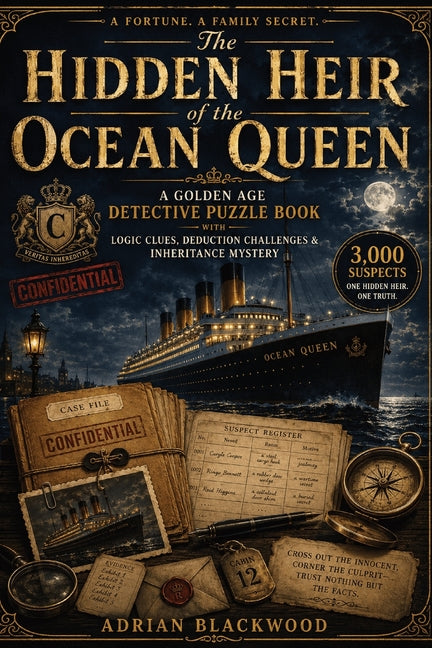 The Hidden Heir of the Ocean Queen: A 1930s Cruise Ship Detective Puzzle Book Featuring Logic Clues, Deduction Challenges & an Inheritance Mystery
