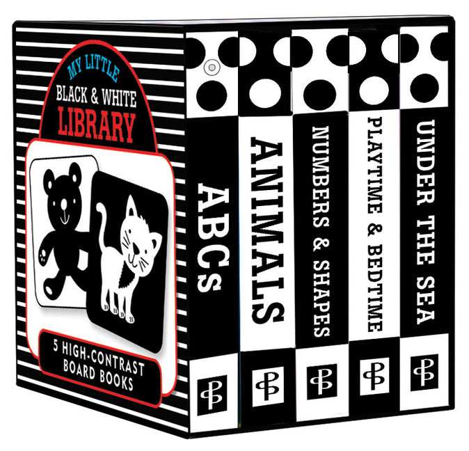 My Little Black and White Board Book Library - Set of 5 High Contrast Board Books