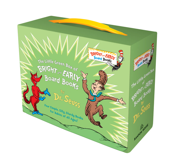 The Little Green Boxed Set of Bright and Early Board Books: Fox in Socks; Mr. Brown Can Moo! Can You?; There's a Wocket in My Pocket!; Dr. Seuss's ABC