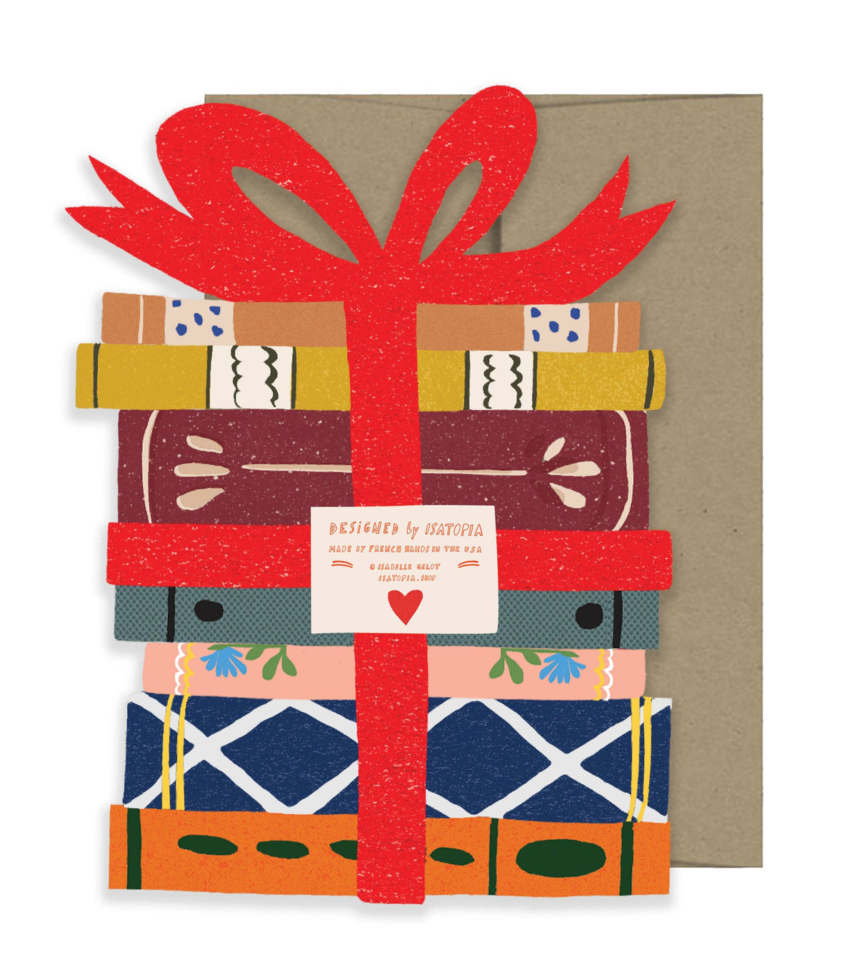Book Lovers - Die Cut Card
