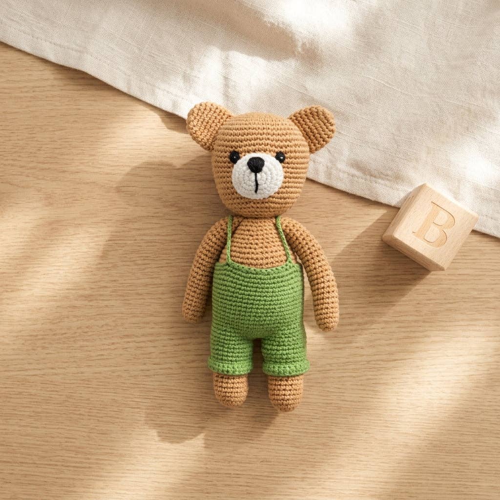 Lullaby Stitch | Bear Rattle - Boy