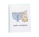 Happy Hanukkah Menorah Lighting Card