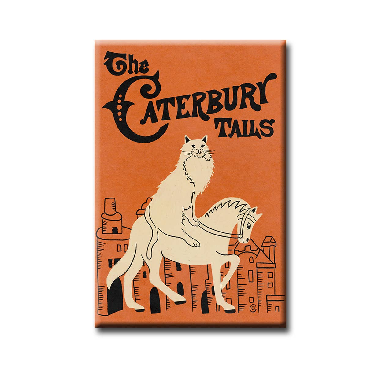 The Caterbury Tails Cat Pun Fridge Magnet