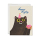 Birfday Cat greeting card