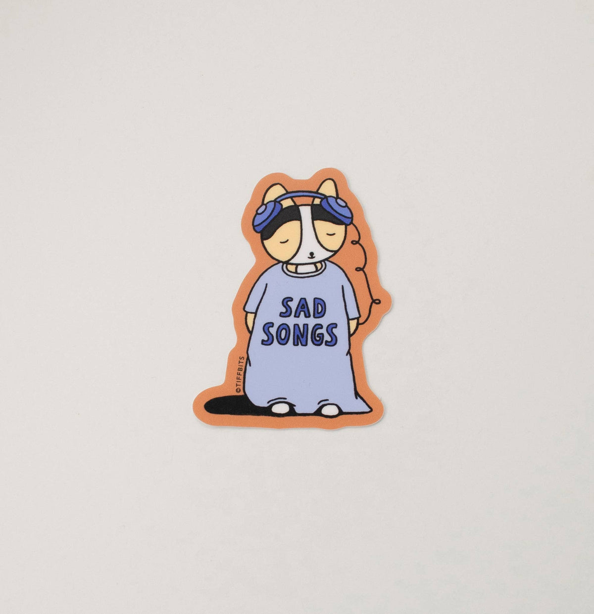 Sad Songs Corgi Sticker
