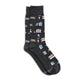 Socks that Give Books | Gray Bookshelves - Gifts for Readers