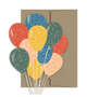 Party Balloons - Die Cut Card
