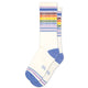Bookworm - Vintage Rainbow repeat Gym Crew Socks