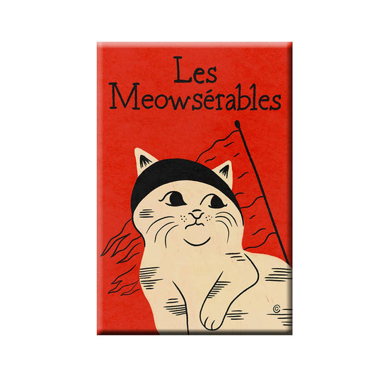 Les Meowserables Cat Pun Fridge Magnet