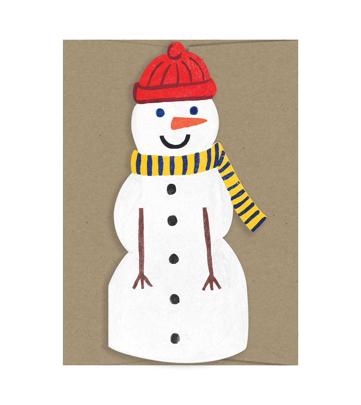 Snowman - Die Cut Card