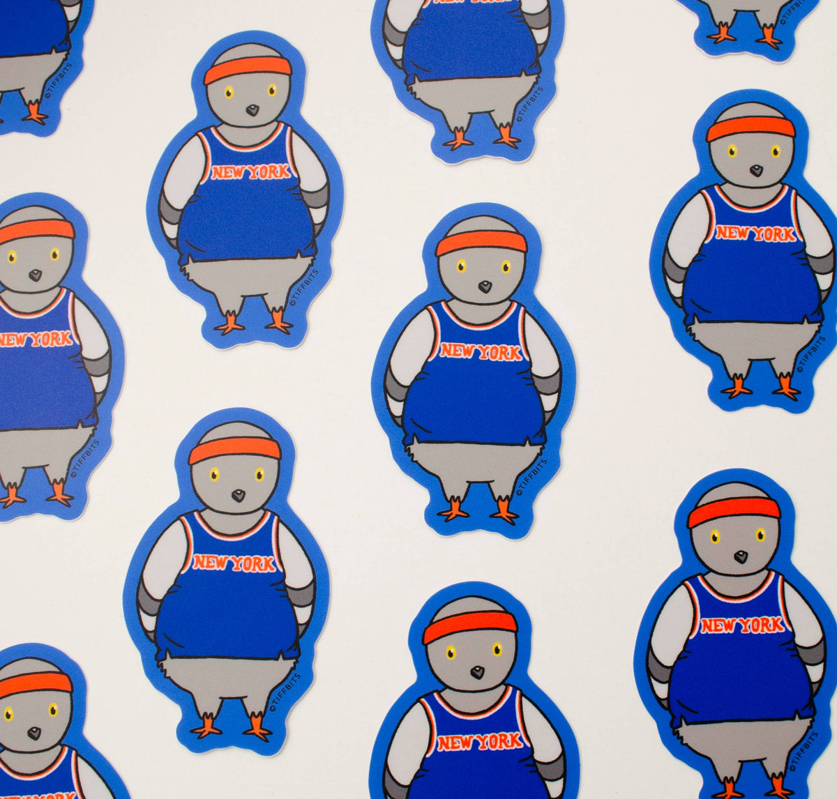 NY Knicks Pigeon Sticker, New York Basketball