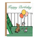 Fire Escape Birthday Party Card