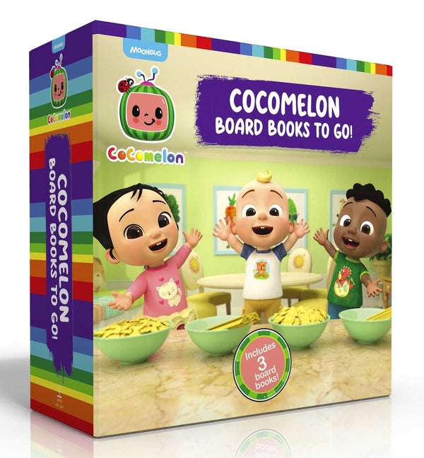 Cocomelon Board Books to Go! (Boxed Set): Pasta Party!; I Like My Name; Let's Meet the Doctor! (Boxed Set)